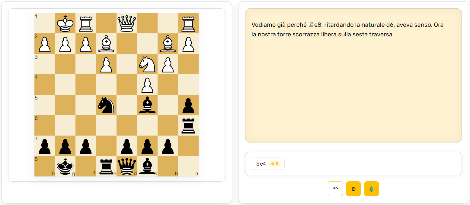 Manovra di rook lift con ...Ra6-h6 nel Gambetto di Budapest