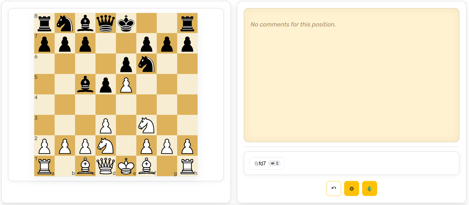 Early ...Bc5 position in the King’s Indian Attack